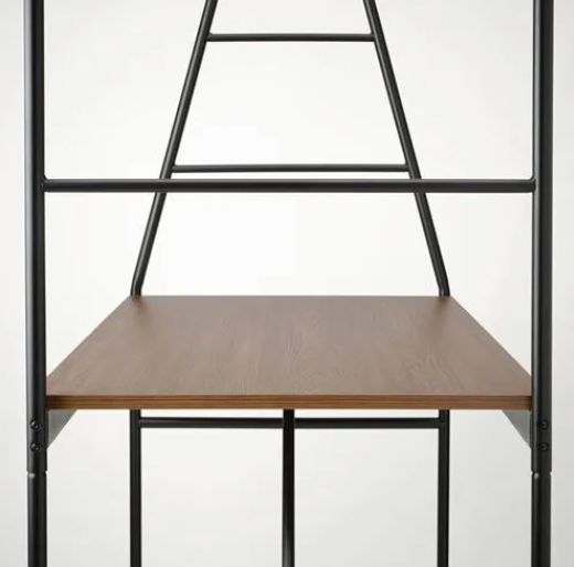 IKEA HÅVERUD Table with storage ladder, black