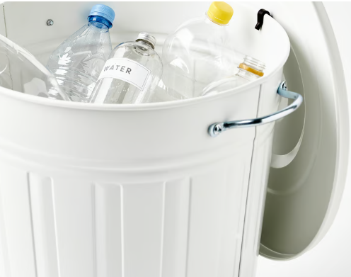 IKEA KNODD Bin with lid, gray, 40 l (11 gallon)