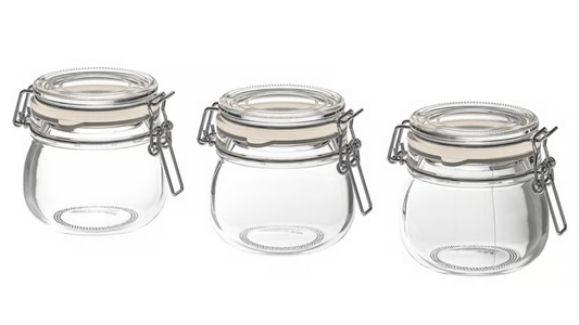 IKEA KORKEN Jar with lid, clear glass, 13 cl (4 oz)