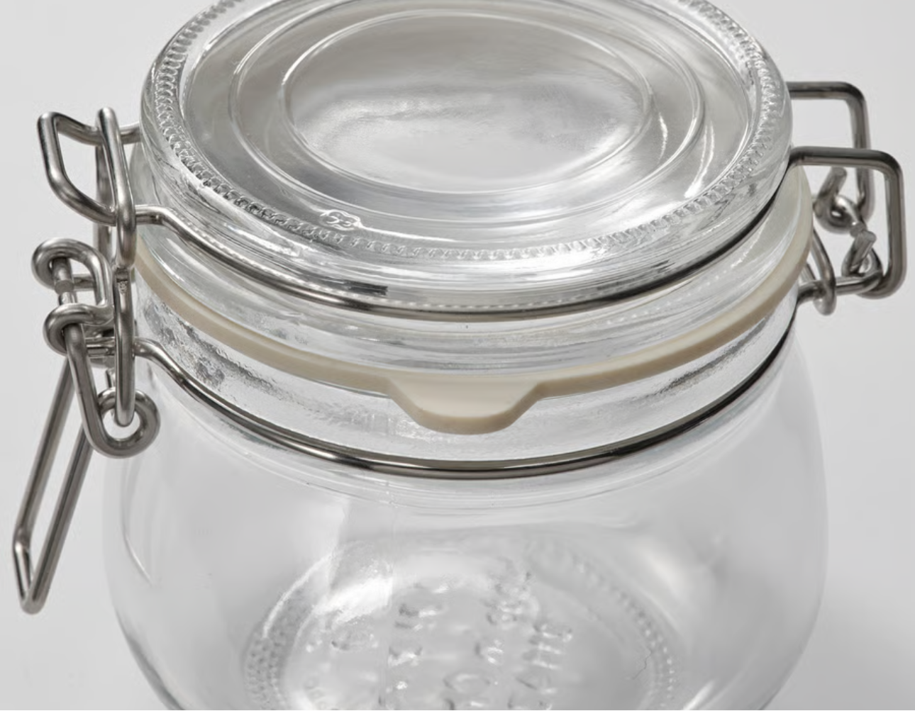 IKEA KORKEN Jar with lid, clear glass, 13 cl (4 oz)