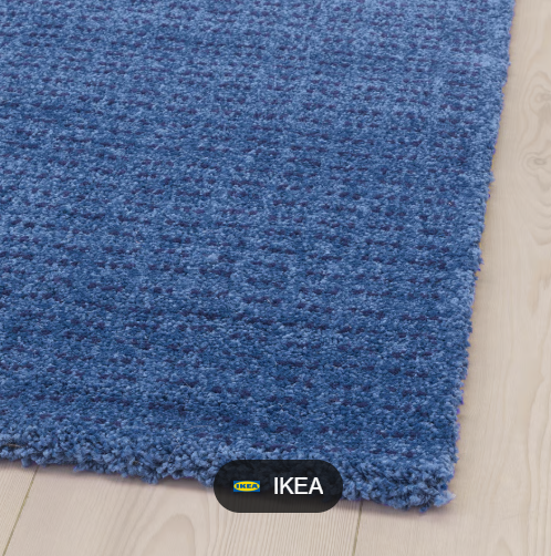 IKEA LANGSTED rug, low pile, 133x195 cm