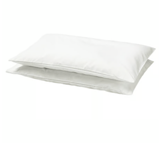 IKEA LEN Crib pillowcase, white, 35x55 cm (14x22 ")