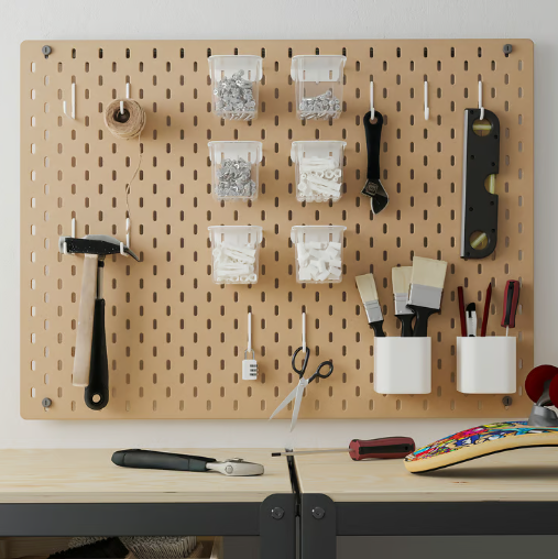 IKEA SKÅDIS Pegboard, white, 76x56 cm (30x22 ")