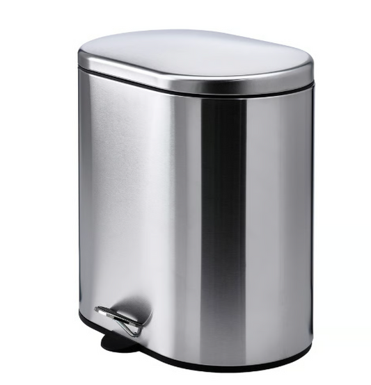 IKEA STABBEN Step trash can, stainless steel, 20 l (5 gallon)