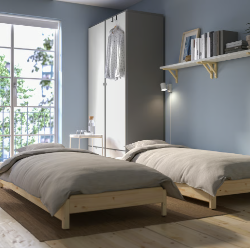 IKEA UTÅKER Stackable bed, pine, 80x200 cm (31 1/2x78 3/4 ")