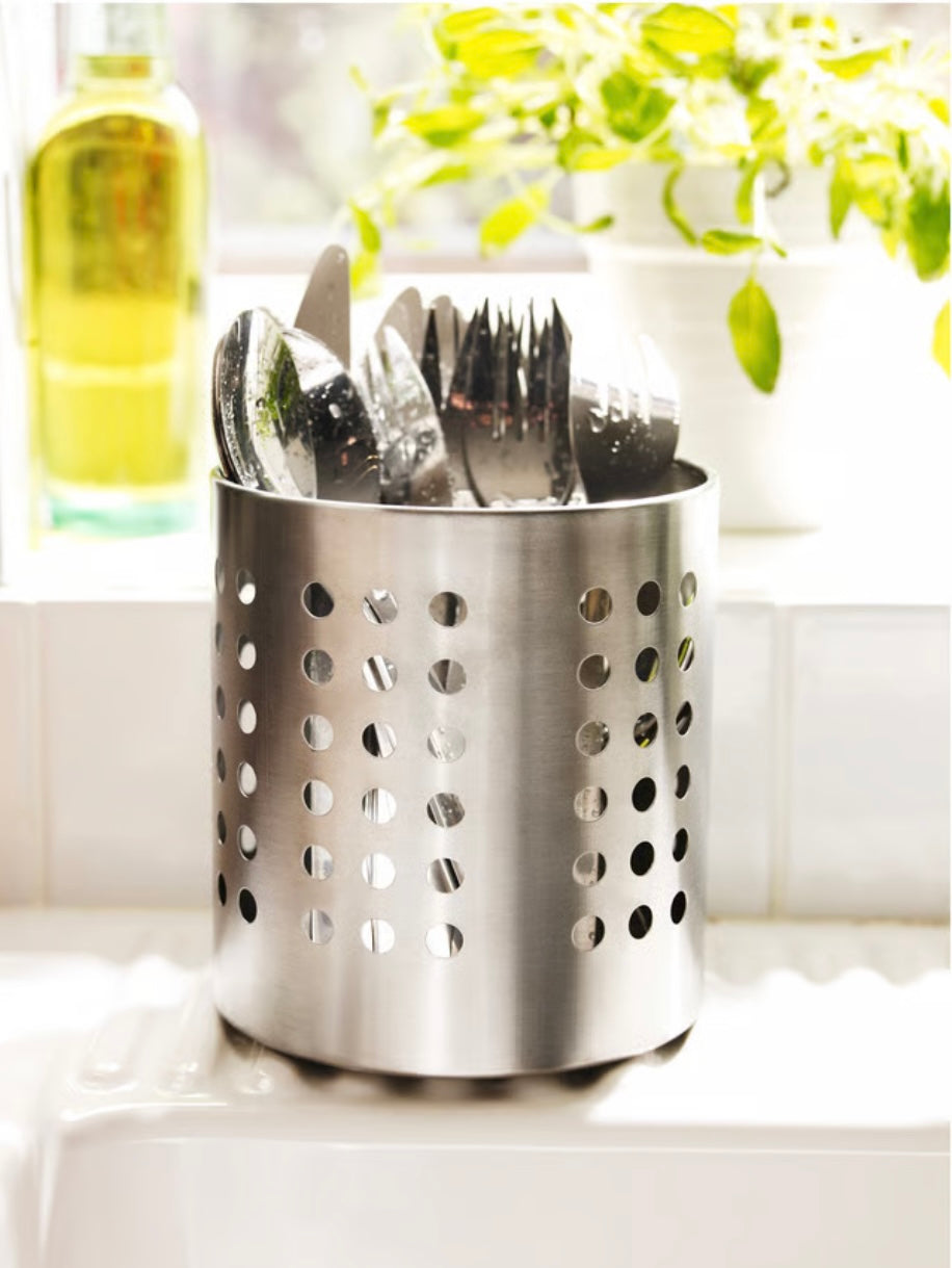 IKEA ORDNING Utensil holder, stainless steel, 13.5 cm (5 3/8 ")