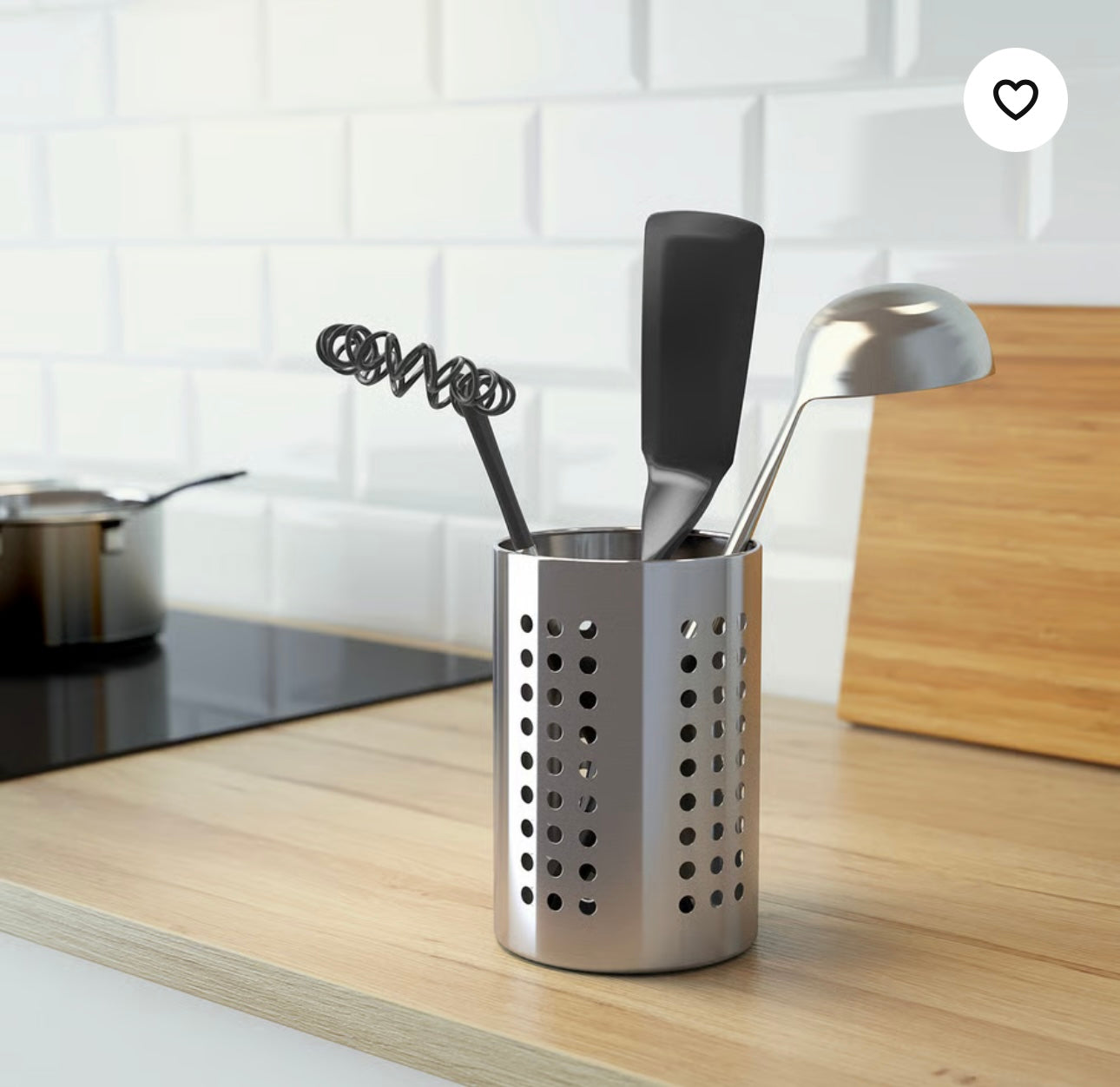IKEA ORDNING Utensil holder, stainless steel, 18 cm (7 1/8 ")