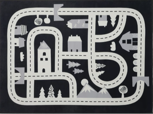 IKEA MARKKRYPARE Rug, dark gray, 74x100 cm (2 ' 5 "x3 ' 3 ")
