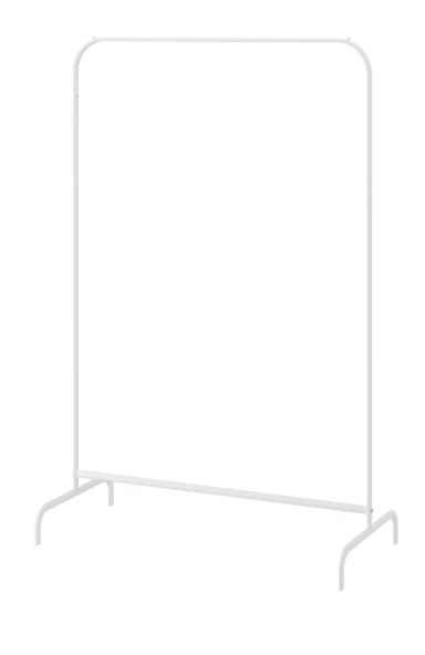 IKEA MULIG Clothes rack, white, 99x152 cm (39x59 7/8 ")