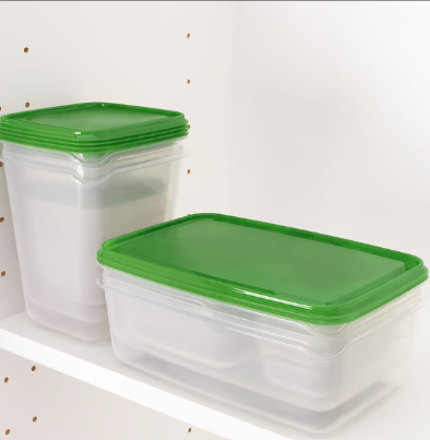 IKEA PRUTA Food container with lid set of 17, Green