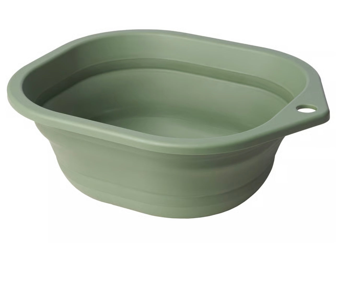 IKEA PEPPRIG Wash tub, foldable/green, 10 l (338 oz)