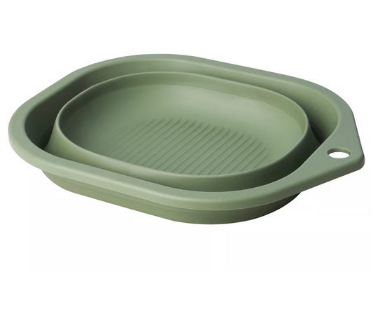 IKEA PEPPRIG Wash tub, foldable/green, 10 l (338 oz)