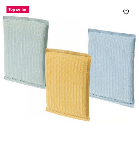 IKEA PEPPRIG Scrubbing pad, green blue/yellow