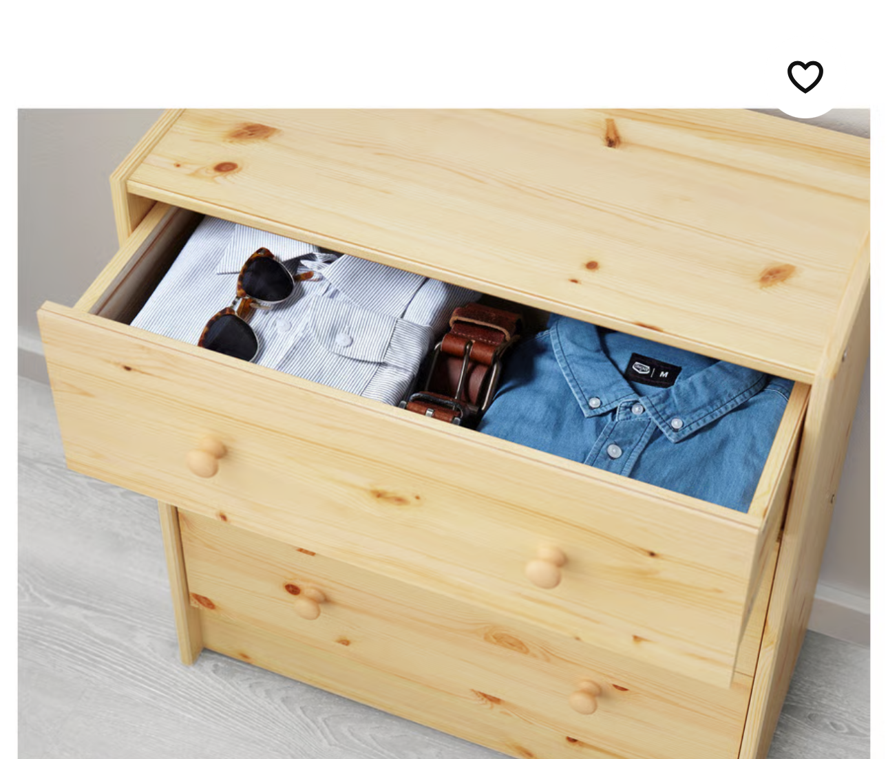 IKEA RAST 3-drawer chest, pine, 62x70 cm (24 3/8x27 1/2 ")