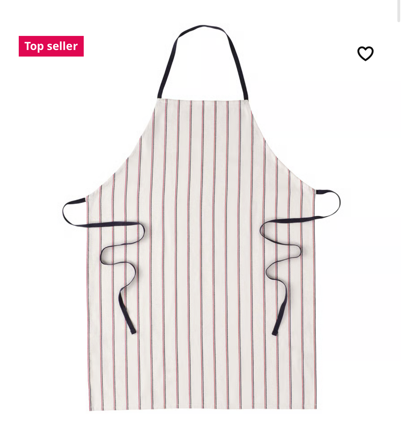 IKEA HILDEGUN Apron, 63x84 cm (25x33 ")