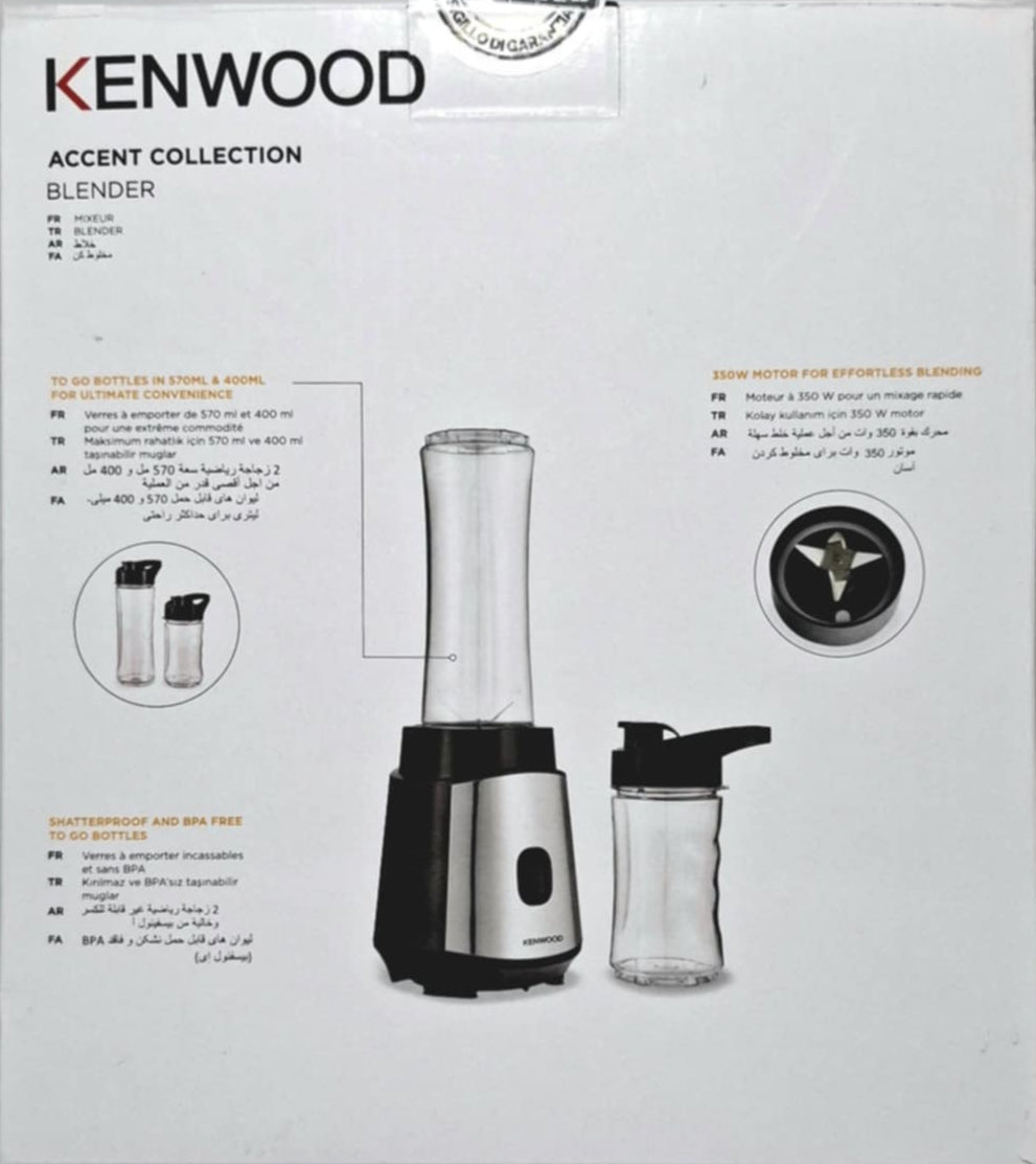 KENWOOD Personal Blender 350W Smoothie Blender/Smoothie Maker
