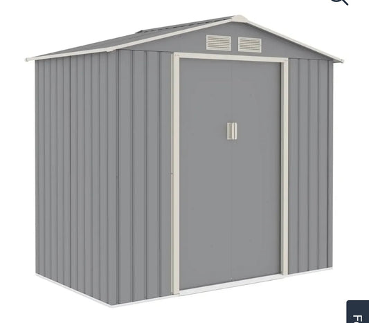 Galvanized Metal Shed (213 x 127 x 195 cm) from ACE