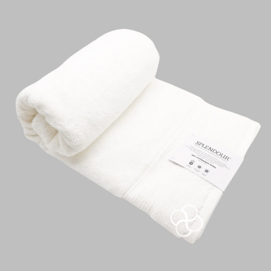 Splendour Hygro White Bath Towel 30" x 57"